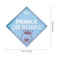 thumbnail image 2 of SHISUYAN 2pcs Prince on Board Sticker Baby Safety Sign Car Sticker Car Decal Sticker, 2 of 8