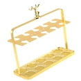 thumbnail image 2 of yotijay Glass Display Rack White Glass Holder for Home Restaurant Festival gold 10 grids, 2 of 9