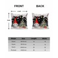 thumbnail image 6 of Christmas Decorative Throw Pillow Covers 20x20 Inch Set of 2 Red Gnome Pillow Cases for Couch, Black Christmas Balls Tree Cushion Case for Living Room Bedroom Bed Car Chair, 6 of 8
