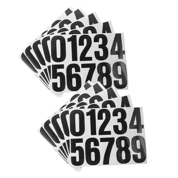 OFFIGAM Self Stick Black Numbers for House Mailbox Waterproof and Weather Resistant