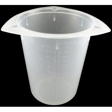 - 800ml Tri-Pour Polypropylene Tri-Pour Beaker No Spill Pour Design
