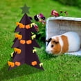 thumbnail image 3 of RKSTN Mini Christmas Tree Christmas Tree Décoration Mangeoire pour Lapin en Bois Support de Légumes pour Cochon d'Inde Hamster Habitat de Noël Arbre de Noël Floqué, 3 of 5