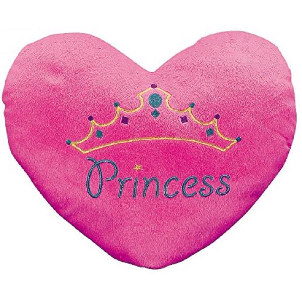 "Princess" Heart Pillow (with the Princess Embroiding) 13 1/2" X 11