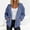 Navy, variant on Women Plus Size Hooded Jacket Zip Up Casual Loose Outerwear Beach Cover Up Spring Fashion Clothes, Black 3XL