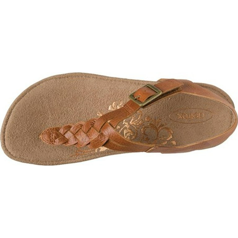 Aetrex Women s Harper Orthopedic Slingback Thong Sandals for Women Summer Walmart