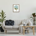 thumbnail image 3 of Stupell Industries Simple Hydrangea Bud Botanical & Floral Painting Brown Floater Framed Art Print Wall Art, 17 x 21, 3 of 10