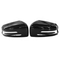 thumbnail image 1 of 1 Pair Rearview Mirror Cover Black Replacement for Benz E C-Class W212 W204 W221 2009-2013, 1 of 5