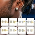 thumbnail image 2 of Gift Piercing Trendy Men & Women Stud Earrings Rock Hip-Hop for Men Earrings Cubic Zirconia Earrings 12, 2 of 8
