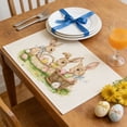 thumbnail image 6 of Easter Themed Placemats Set - Heat Resistant Table Mats for Dining Room Kitchen Decor and Holiday Party Table Setting, 6 of 6