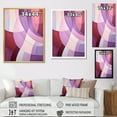 thumbnail image 4 of Designart "Abstract Shapes With Mauve Motion I" Abstract Shapes Floater Framed Canvas Prints, 4 of 5