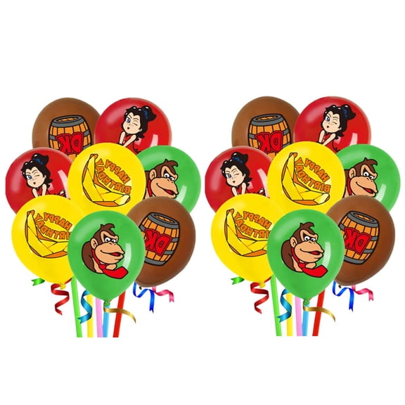Donkey Kong Bananza Balloons Party Supplies Birthday Favors Decorations Decor Kit Latex