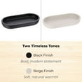 thumbnail image 4 of Oval Beige Bathroom Tray, 4 of 8