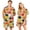 Dark Green, variant on JULMCOMO Couples Matching Pajama Sets Fall Maple Leaf Print Button Down Casual 2 Piece Sets Color Block Plaid Soft Comfy Pajamas Ginger-Men 2XL