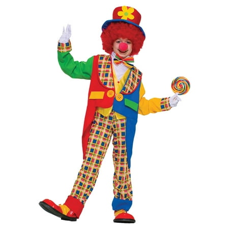 Morris Costumes Mens Clown On The Town Child M 8-1, Style FM62199