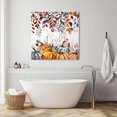 thumbnail image 6 of Wall Art Prints, Orange Blue Fall Framed Canvas Prints for Bedroom Living Room Bathroom Office, Thanksgiving Maple Leaf Pumpkins Gallery Wrap Wall Art Poster for Gifts Home Decor 12"x12", 6 of 9