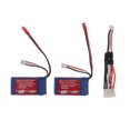 thumbnail image 1 of de 7.4v 1100mah con cable USB para A949 A959 A969 A979 V912 V913 Baoblaze Piezas de coches de control remoto, 1 of 5