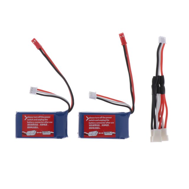 de 7.4v 1100mah con cable USB para A949 A959 A969 A979 V912 V913 Baoblaze Piezas de coches de control remoto