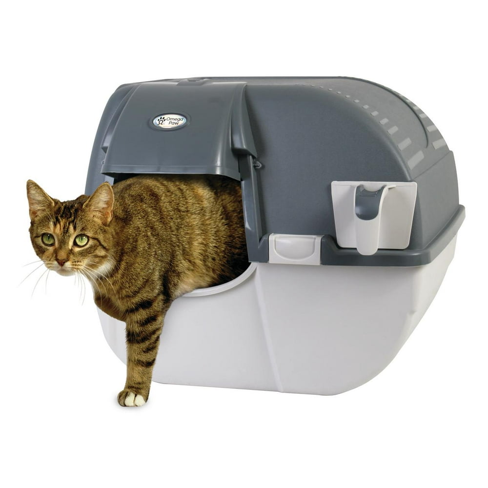 Omega Paw Easy Fill Roll 'n Clean Self Cleaning Litter Box Large