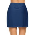 thumbnail image 3 of Womens Casual Sport Tennis Skirt - Elastic Waist 2-Layer Active Skort with Shorts Liner - Lightweight Polyester, S-XXL Sizes, 3 of 5
