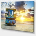 thumbnail image 2 of Lever de Soleil sur la Plage de Miami - Grande Toile Murale Art, 2 of 3