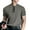 Grey, variant on INCERUN Mens Daily Round Neck Tops Pinstripe Short Sleeve T-Shirt