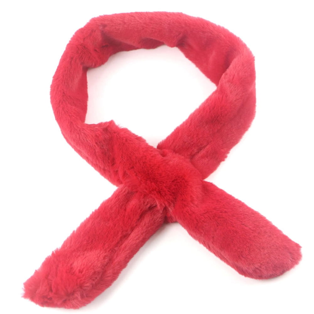 Fluffy scarf slender lovely little scarf