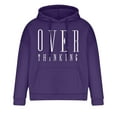 thumbnail image 4 of Lilgiuy Men's Hoodie Letter Printed Pullover Long-sleeved Top Hooded Sweatshirts for Stage Performance, 4 of 5