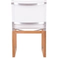 thumbnail image 3 of Meridian Furniture Tulum Blanc Cassé Résistant à l'Eau Chaise Latérale de Salle à Manger d'Extérieur, 3 of 8