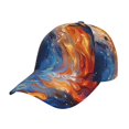 thumbnail image 1 of Fotbe Galactic Dog Swirls Art Gorro Clásico de Béisbol, Gorra Ajustable con Broche Snapback, Gorro de Exterior de Algodón Suave, 1 of 6