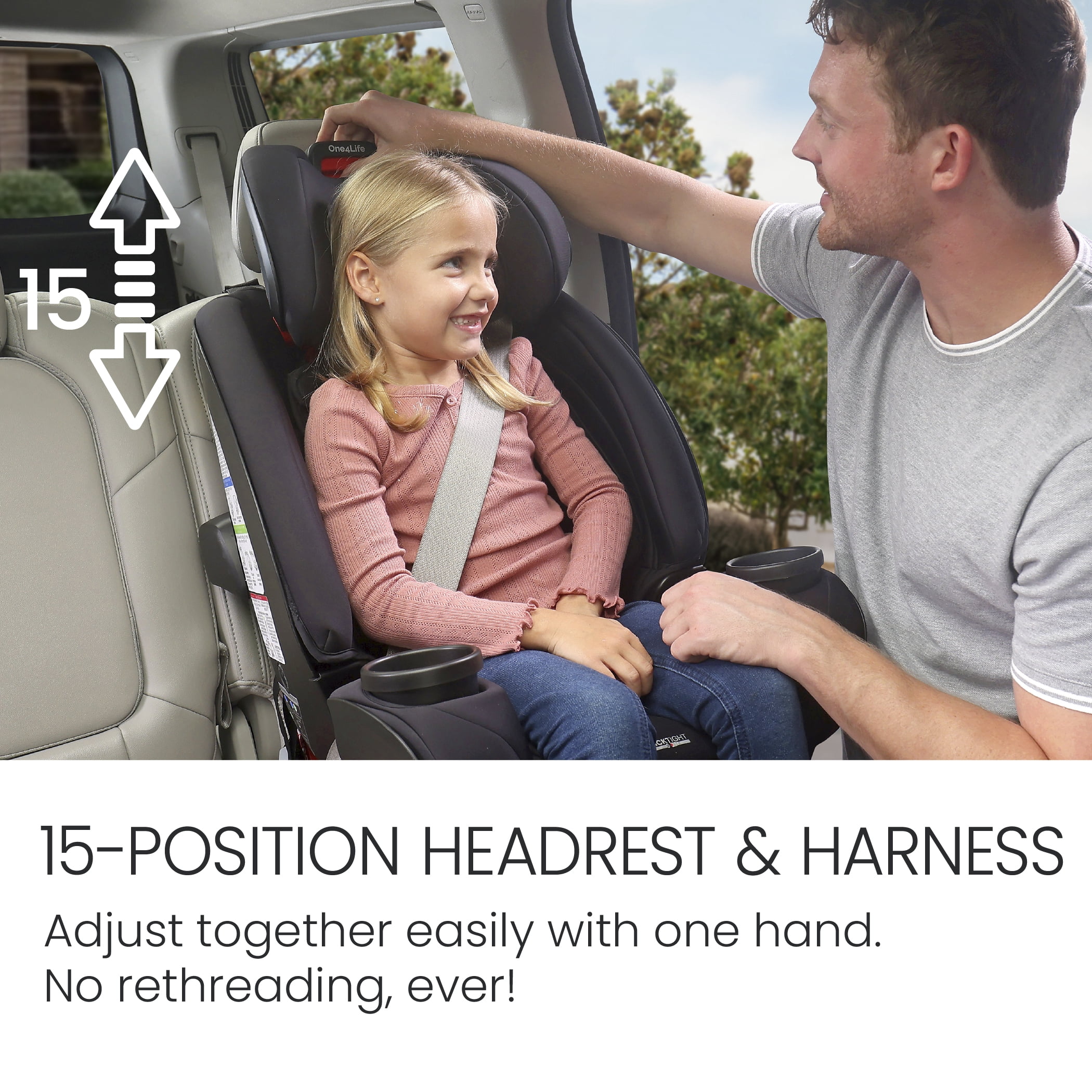 Britax® One4Life® All-in-One Car Seat, ClickTight® Installation & SafeWash® Fabrics — Cool Flow Carbon