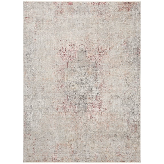 SAFAVIEH Dream Tanja Abstract Area Rug, Grey/Red, 5' x 8'