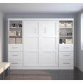 thumbnail image 3 of Bestar Pur Lit Escamotable Mural Complet et 2 Unités de Rangement avec Tiroirs (109 Po L) - Offert en 3 Couleurs, 3 of 15