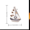thumbnail image 2 of Graduation Decorations 2025, Handcrafted Wooden Sailboat Decor – No Tools Needed Assembly, Perfect Gift for Adults & Graduate, 5.51x4.33'' Nostalgic Model, Display for Home/Office/Collection, 2 of 5