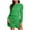 Green, variant on 2 Piece Women's Lounge Wear Set Long Sleeve Argyle Sweatshirts and Wrap Skorts Casual Sets