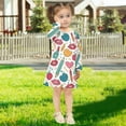 thumbnail image 5 of Girls' long-sleeved dress Playful Pencil Girls' A-line dress with ribbed cuffs Soft and comfortable, 5 of 6