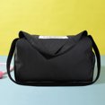 thumbnail image 4 of Bolsa De Gimnasio Bolso bandolera unisex de gran capacidad, impermeable, simple, para exteriores (negro), 4 of 9