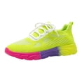 thumbnail image 5 of Stylish Knitted Sneakers for Women Running Casual Wear Breathable Non Slip Shoes Comfortable Workout Leisure Activities Footwear Green Size 7.5, 5 of 5