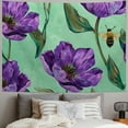 thumbnail image 2 of WERPE Purple Tulip Tapestry Aesthetic Lightweight Tapestry Wall Hanging Wall Tapestry for Bedroom Living Room Home Decor, 2 of 6