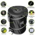 thumbnail image 3 of Collapsible Bin Trash & Recycle/Utility, Perfect for Camping, Laundry, Storage and Garden, Waterproof Vinyl and Tear Resistance, Trash and/or Recycle, Two 13 Gallon Bags, 3 of 9