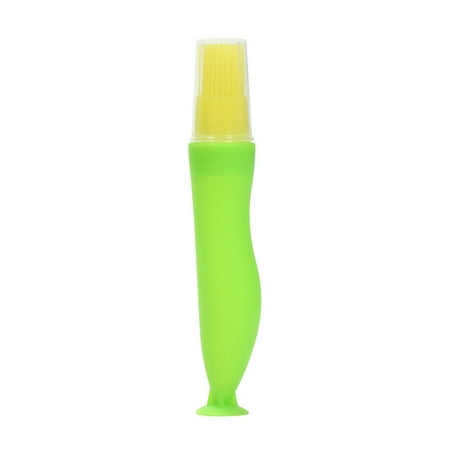 

Labakihah Portable Silicone Oil Bottle Brush Barbecue Brush BBQ Cooking Basting Brush Kitchen Tool Silicone Oil Brush Support frame