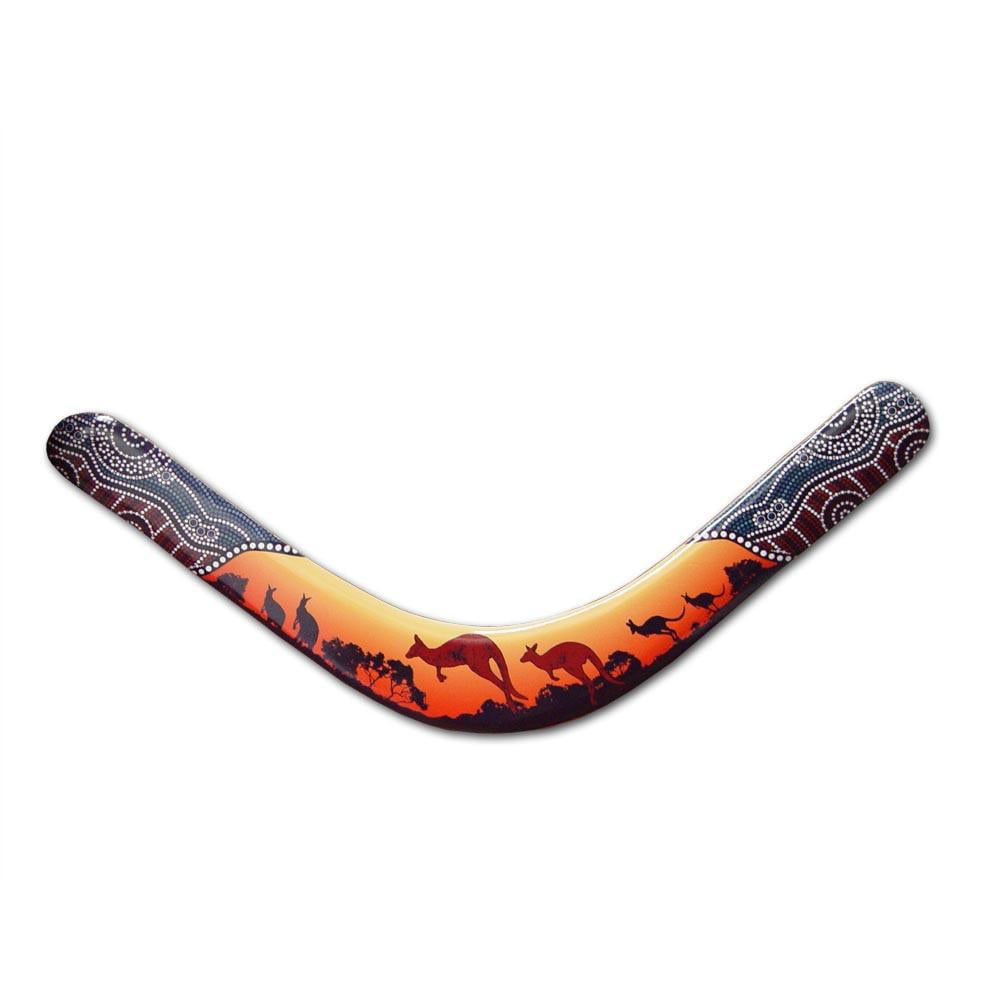 Kangaroo Aboriginal Boomerang Real Authentic Australian Boomerangs