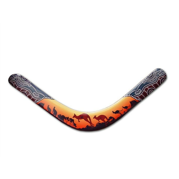 Kangaroo Aboriginal Boomerang Real Authentic Australian Boomerangs