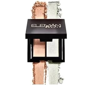 Eleman Beauty Deluxe Duo – Compact, Travel-Friendly Eyeshadow Duo | Rich, Bold Pigments | Wet or Dry Application | Perfect for On-the-Go Touch-Ups & Carry-On (Eden & Shallow)