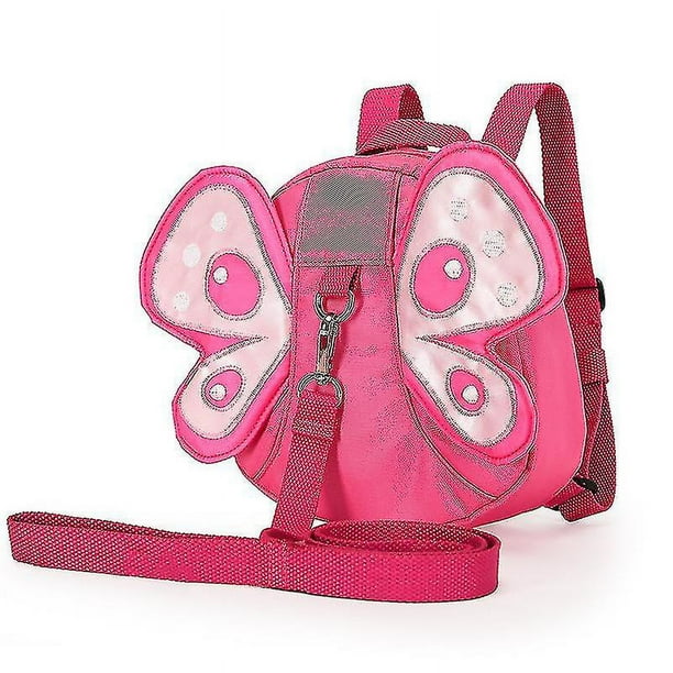 Arnés de seguridad para caminar con alas de mariposa para bebé, riendas, correa para niño pequeño, mochila con correa para niño