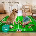 thumbnail image 4 of ODIKA 4'x6' Ultra-Soft Area Rug, Soccer Field Goal Net Grid Crossed Motif Aglity Theme Decorations None Washable, Bare feet friendly, Silk-Touch for Bedroom Home office, 4 of 7