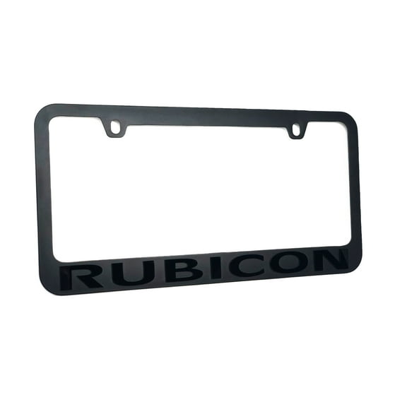 Jeep Rubicon Stealth Blackout License Plate Frame