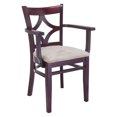 thumbnail image 1 of Beechwood Mountain Curtain Back Dining Arm Chair in Dark Mahogany, 1 of 1