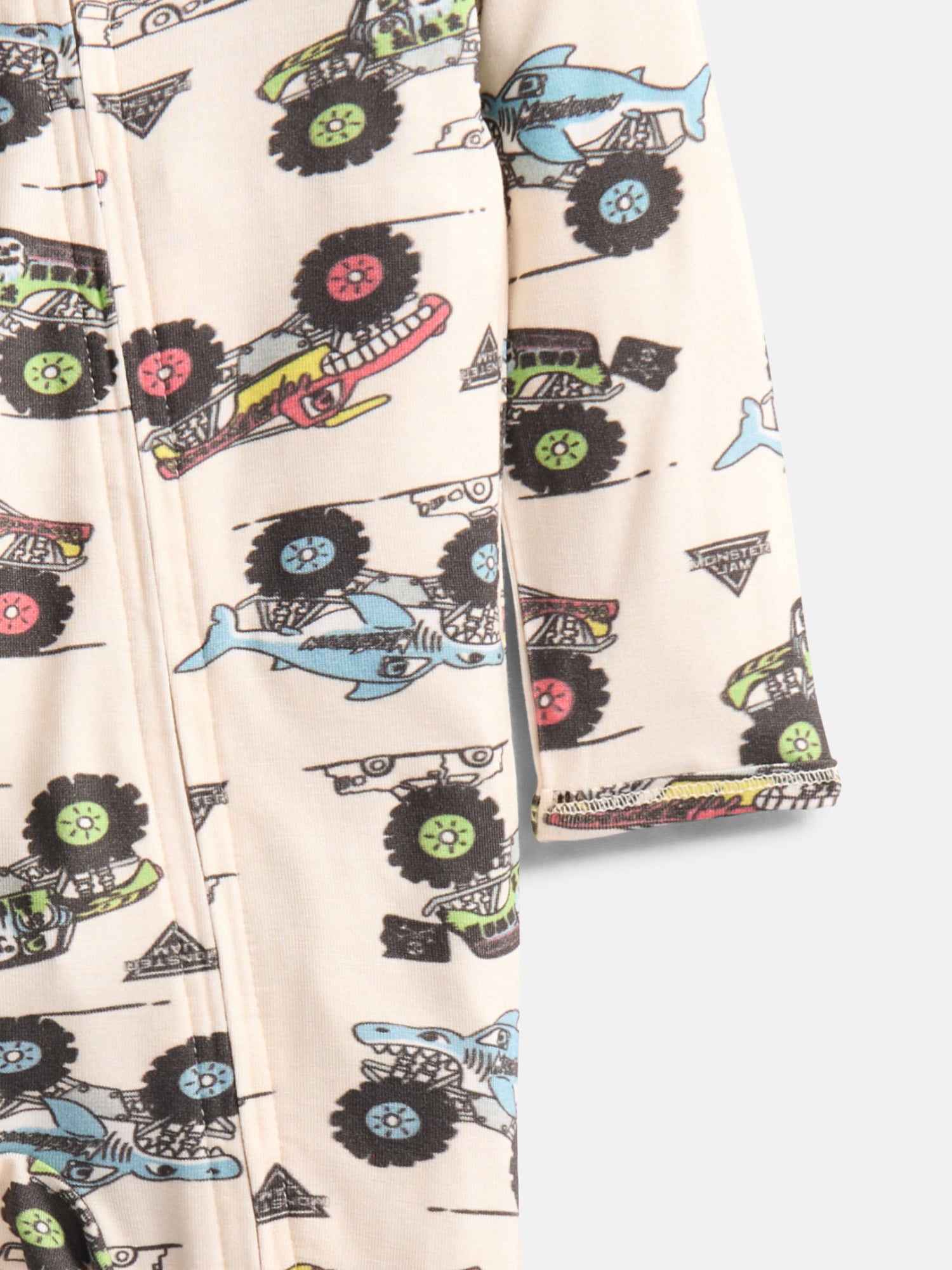 Monster Jam Baby Boys Sleep & Play Footed Pajamas, One Piece, Sizes NB-6/9M
