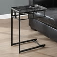thumbnail image 2 of Monarch Accent Table Grey Marble / Charcoal Metal, 2 of 6
