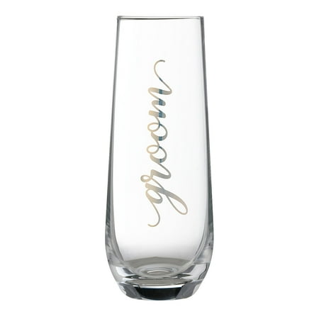Stemless Flute Glass - Lillian Rose Gold